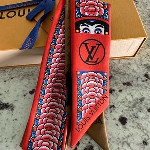 Louis Vuitton‎ Bandeau BB Kabuki Scarf Twilly Monogram Daruma Kansai Yamamoto